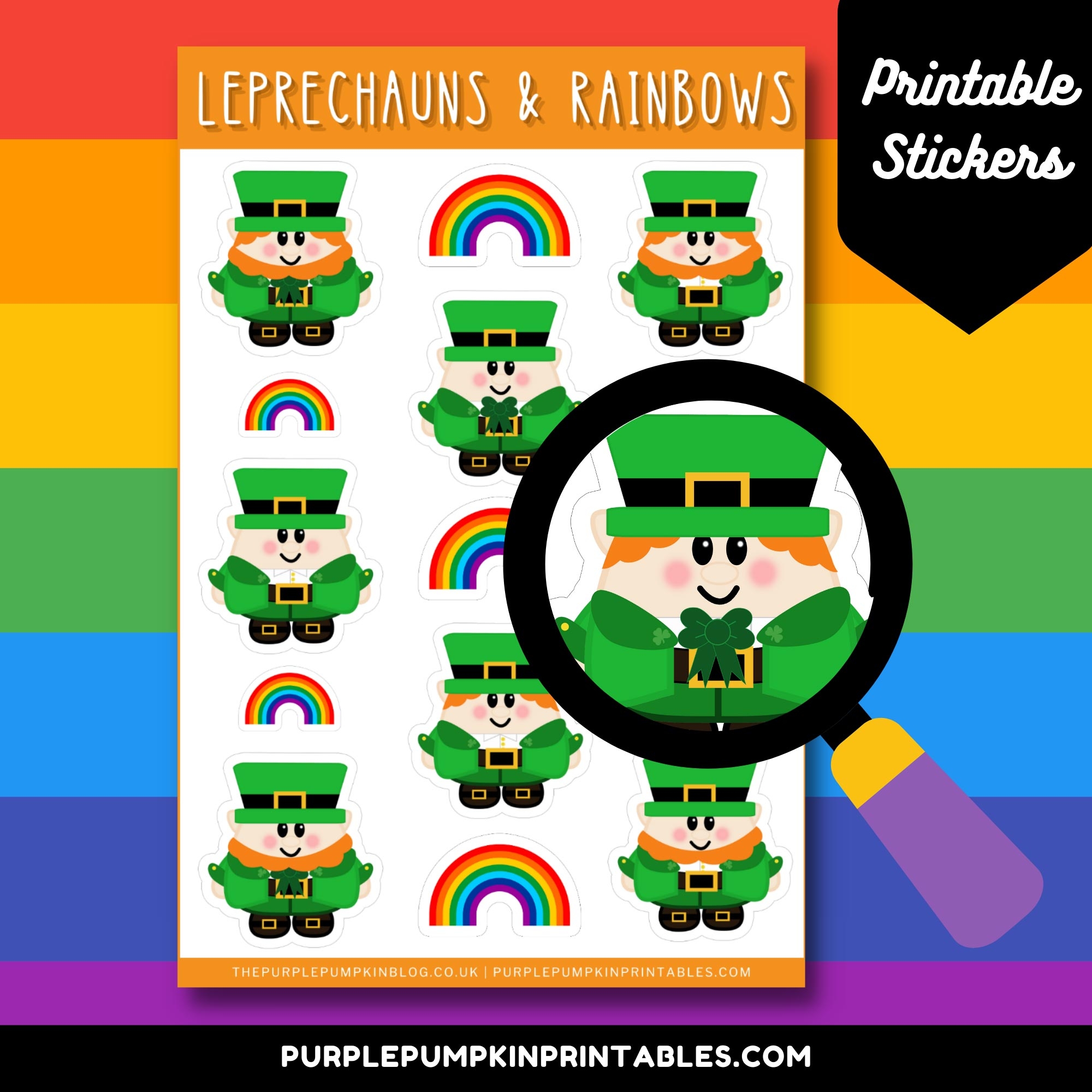 printable pictures of leprechauns