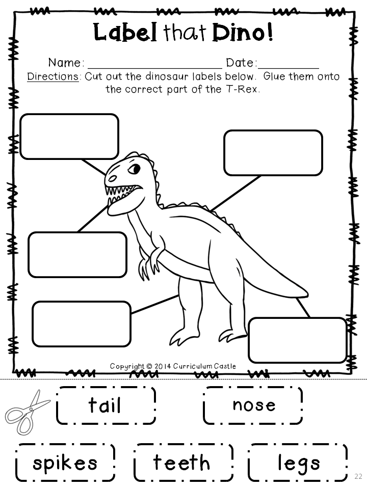 Dinosaur Activities Printable