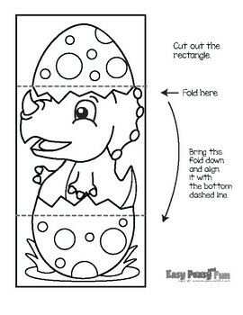 Dinosaur Crafts Printable Dinosaur Egg Surprise Cards Craft Template