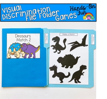 Dinosaur File Folder Games By File Folder Heaven TPT