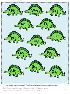 Dinosaur File Folder Games Partracker