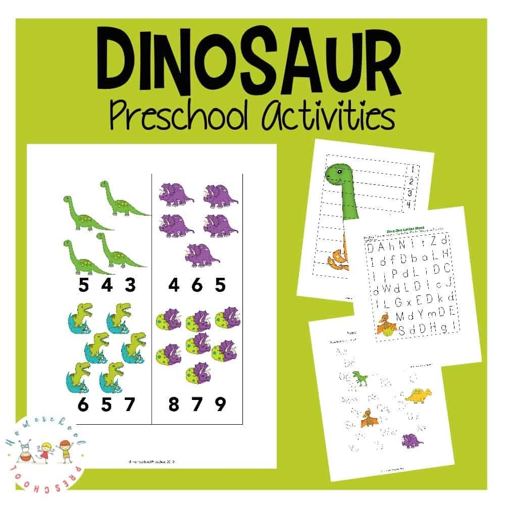 Dinosaur Printable Activities Artofit