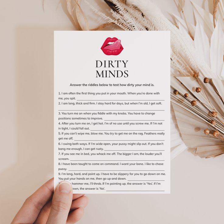 Dirty Mind Game Questions And Answers Printable Mind Game Questions 