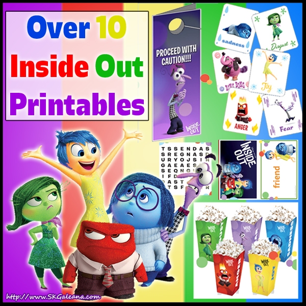 inside out printable activities
