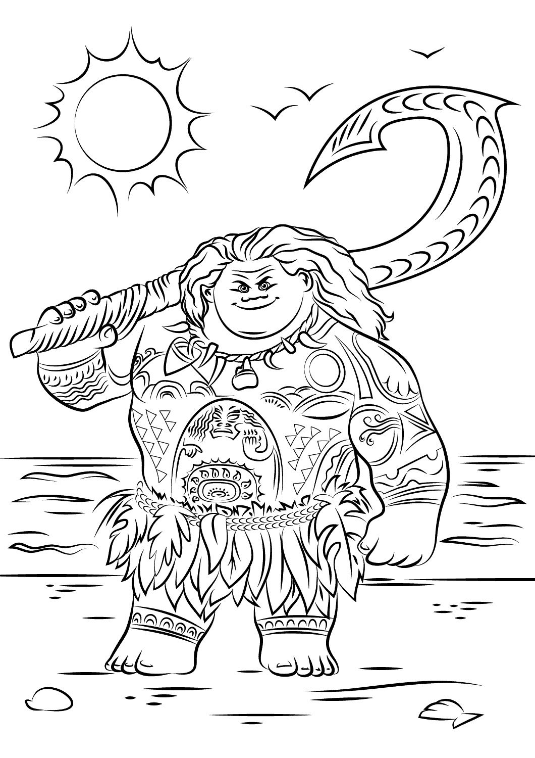 Disney Printable Moana Coloring Pages