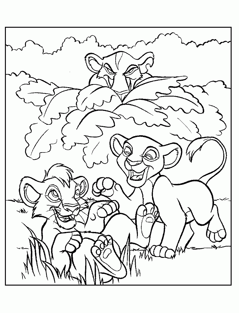 Disney The Lion King Coloring Pages Coloring Home