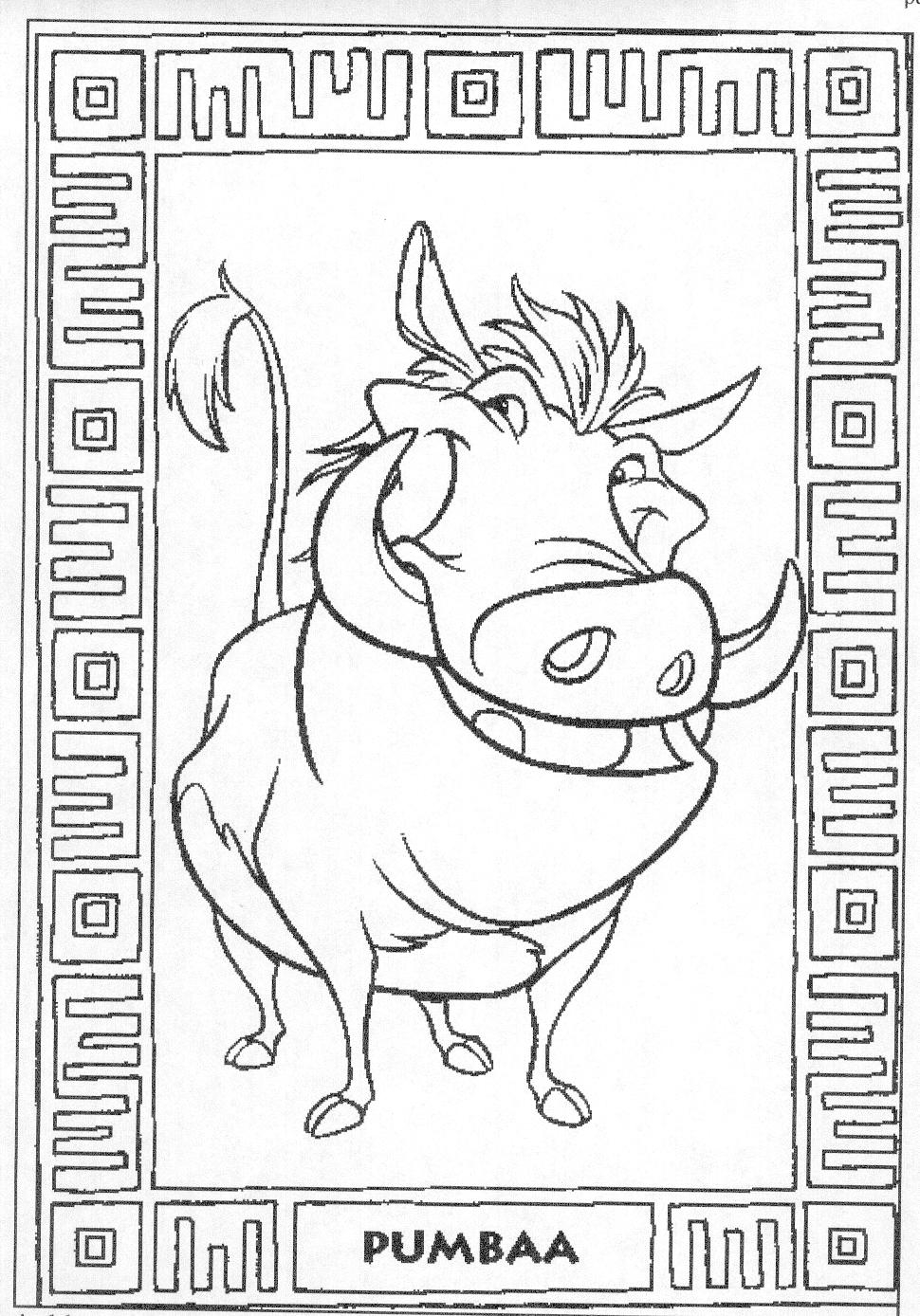 Disney The Lion King Coloring Pages Coloring Home