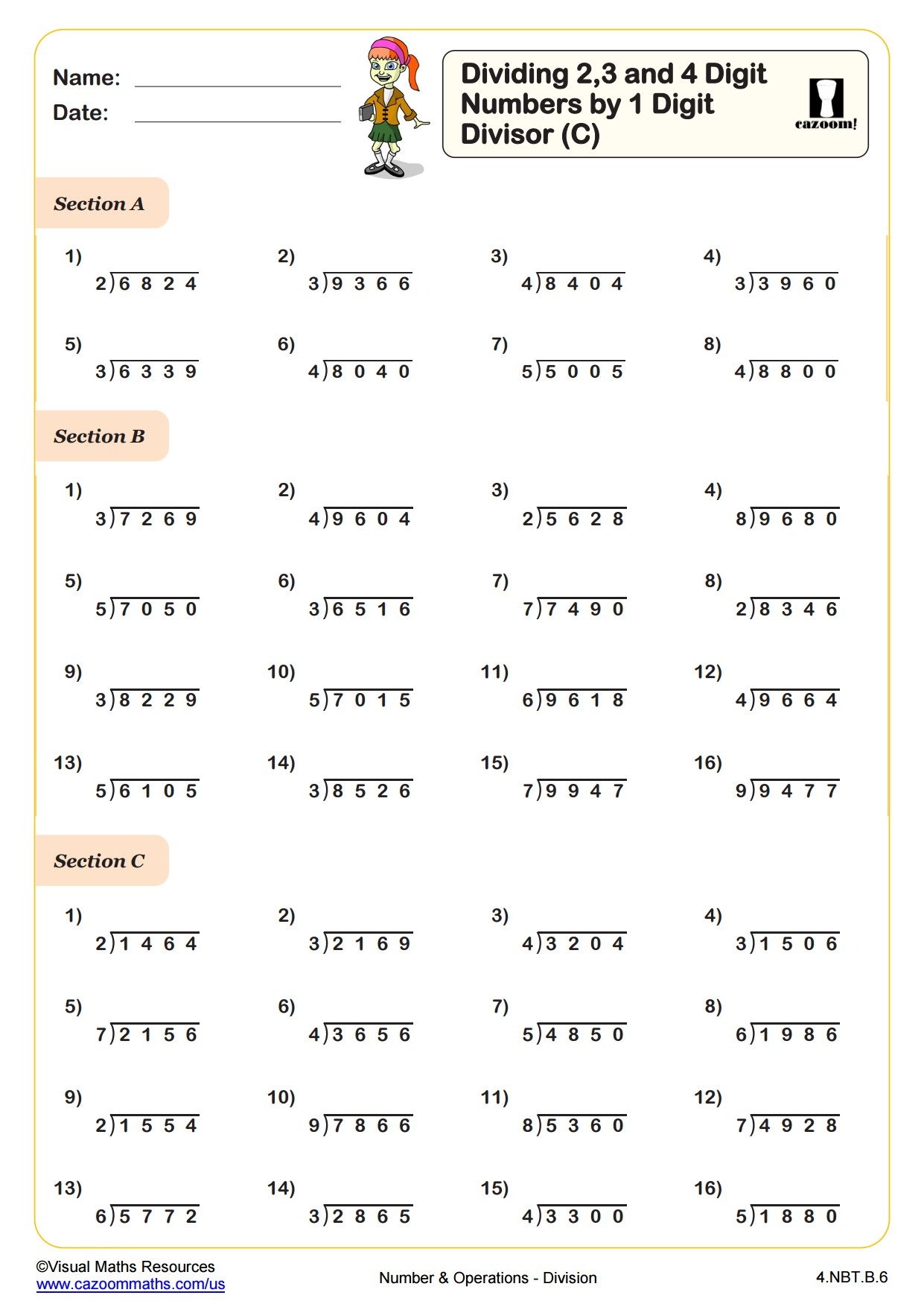 dividing by 2 digit numbers worksheet