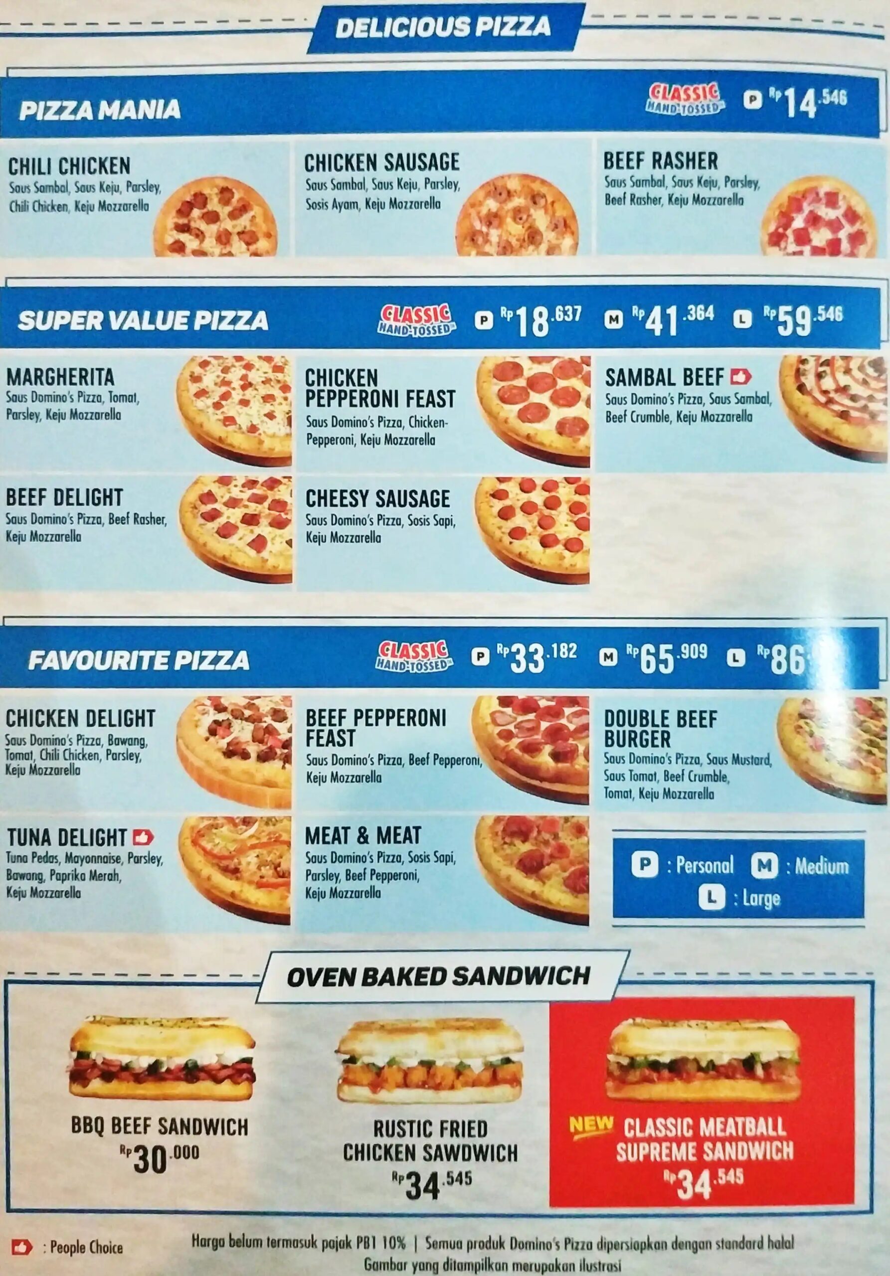 Domino 39 S Printable Menu With Prices Get Your Order Ready 