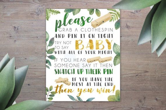 free printable clothespin baby shower game