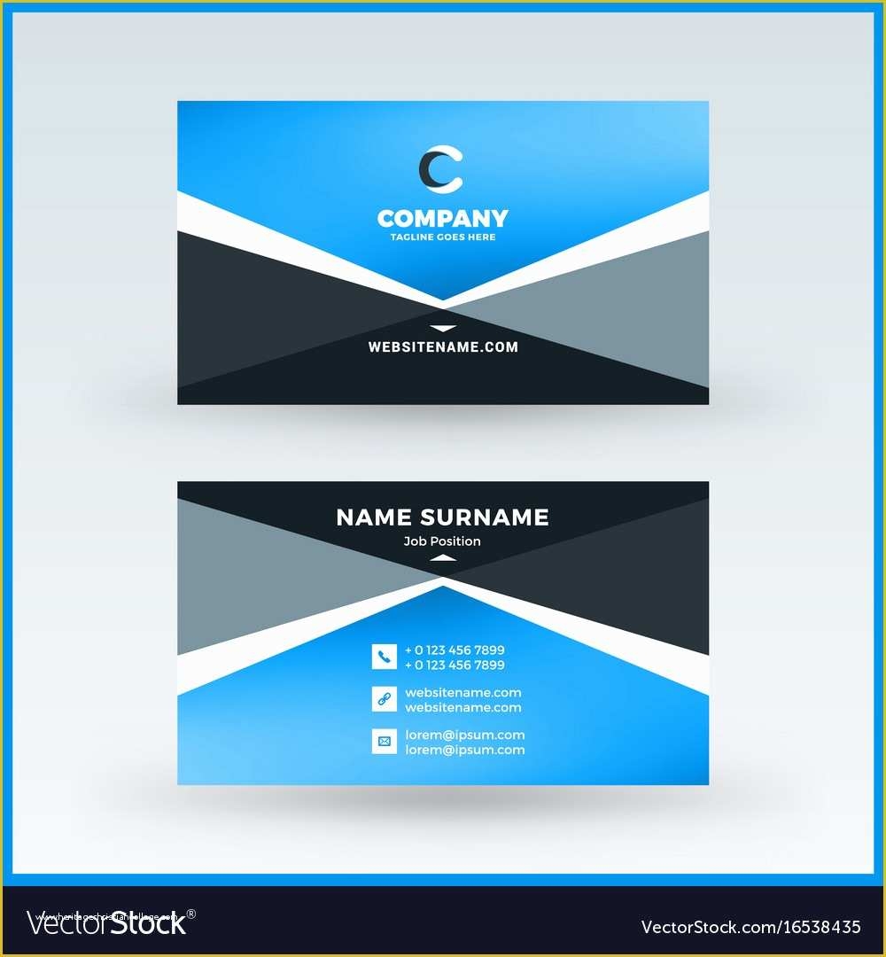 Double Sided Card Template