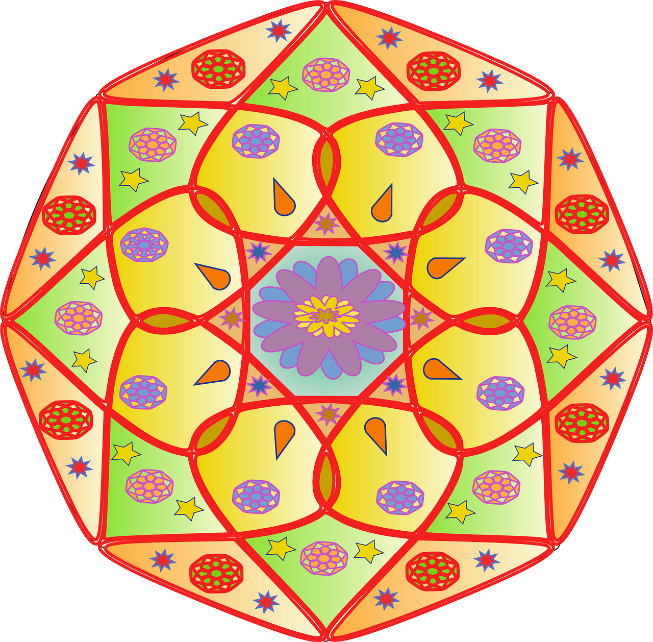 Download Mandala Colors Hinduism Royalty Free Vector Graphic Pixabay