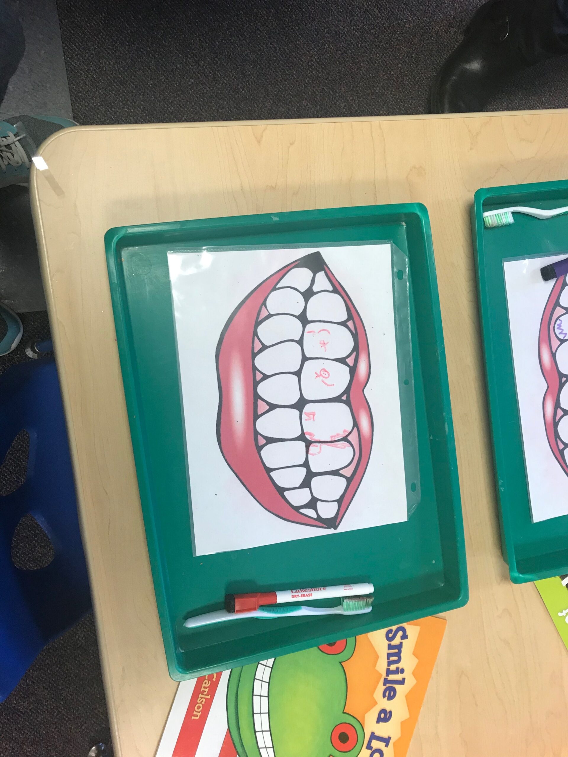 Dry Erase Printable Brush Teeth Activity Printable Calendars AT A GLANCE