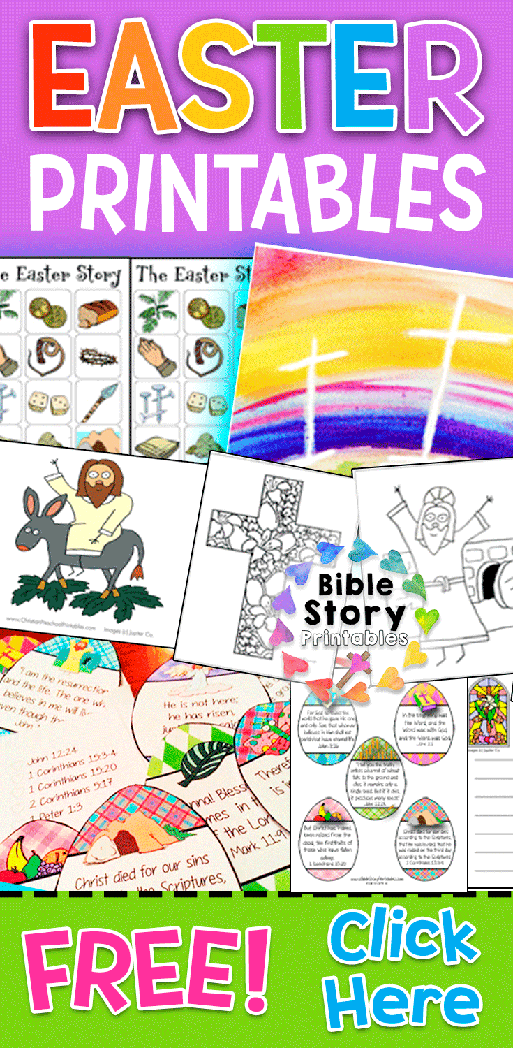 Easter Bible Printables Bible Story Printables