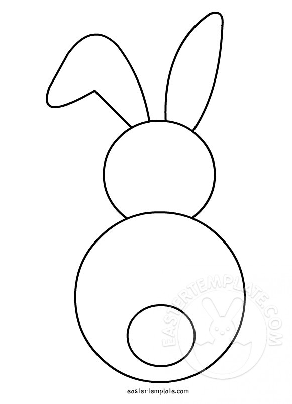 Easter Bunny Card Template Printable
