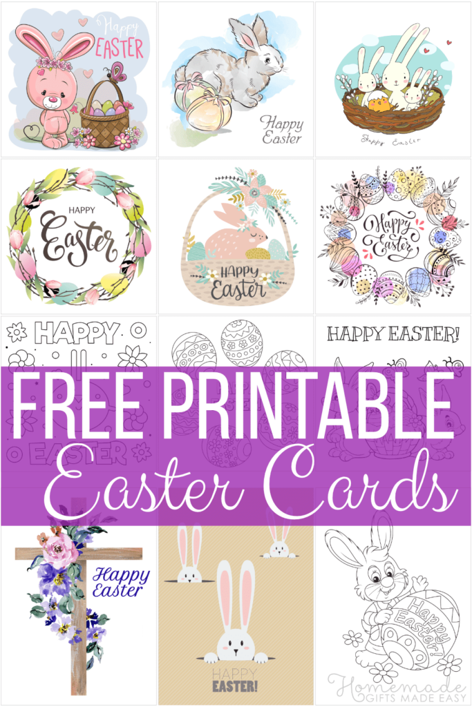 Easter Card Printable Templates Fillable Form 2023