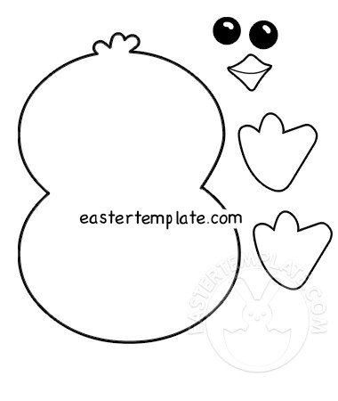 Easter Chick Craft Pattern Printable Easter Template