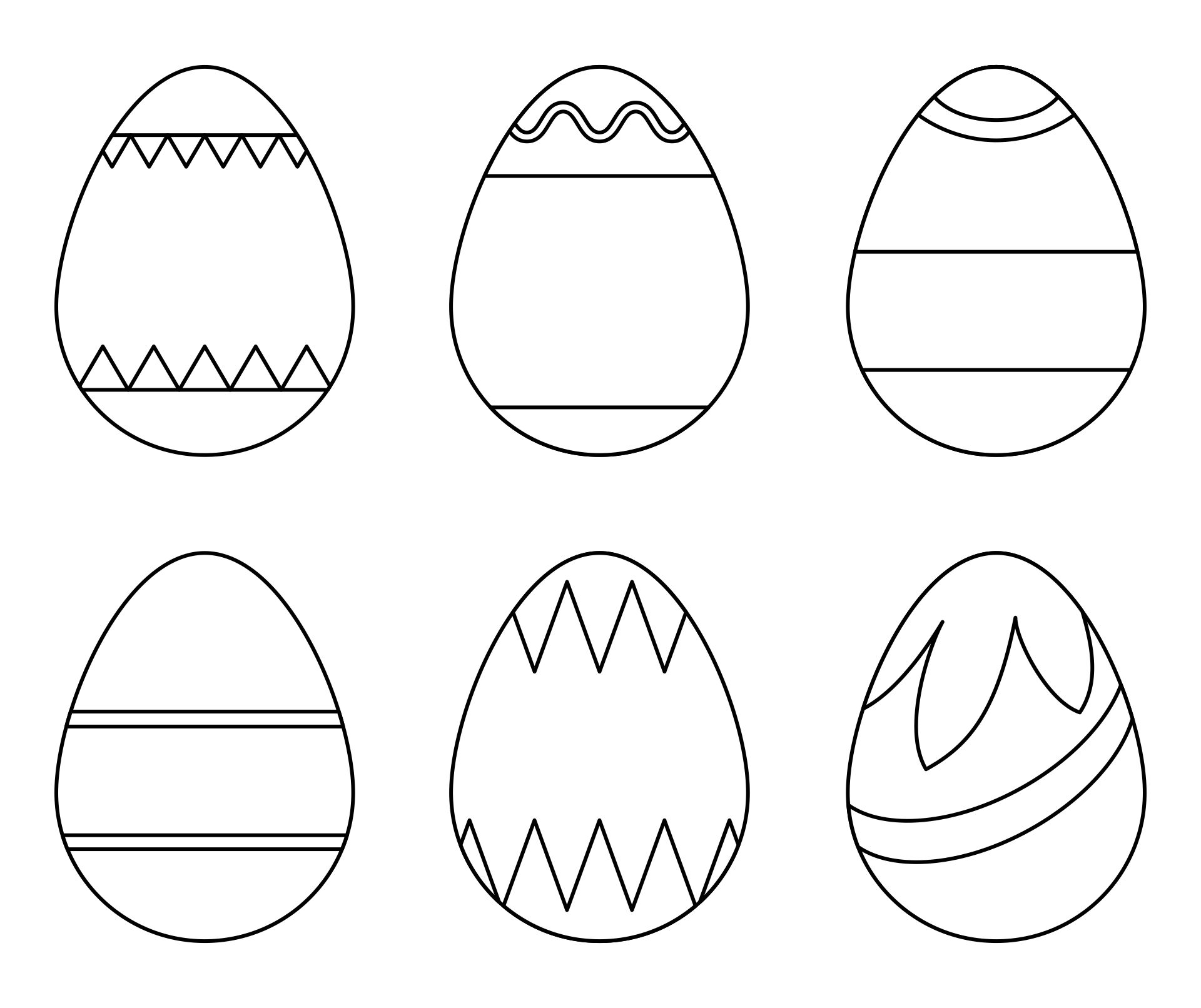 Easter Egg Plain 12 Free PDF Printables Printablee