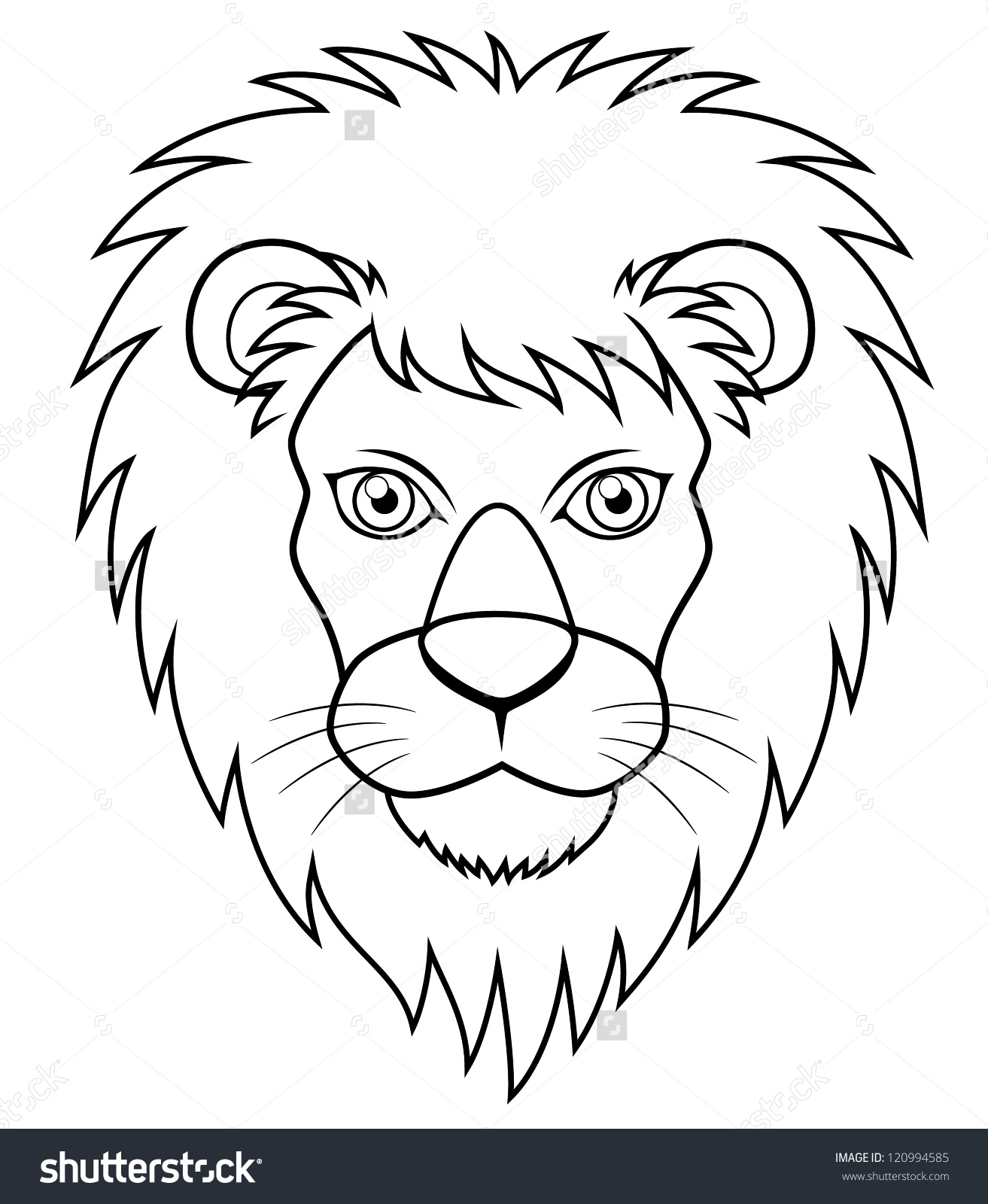 Easy Lion Face Drawing At GetDrawings Free Download