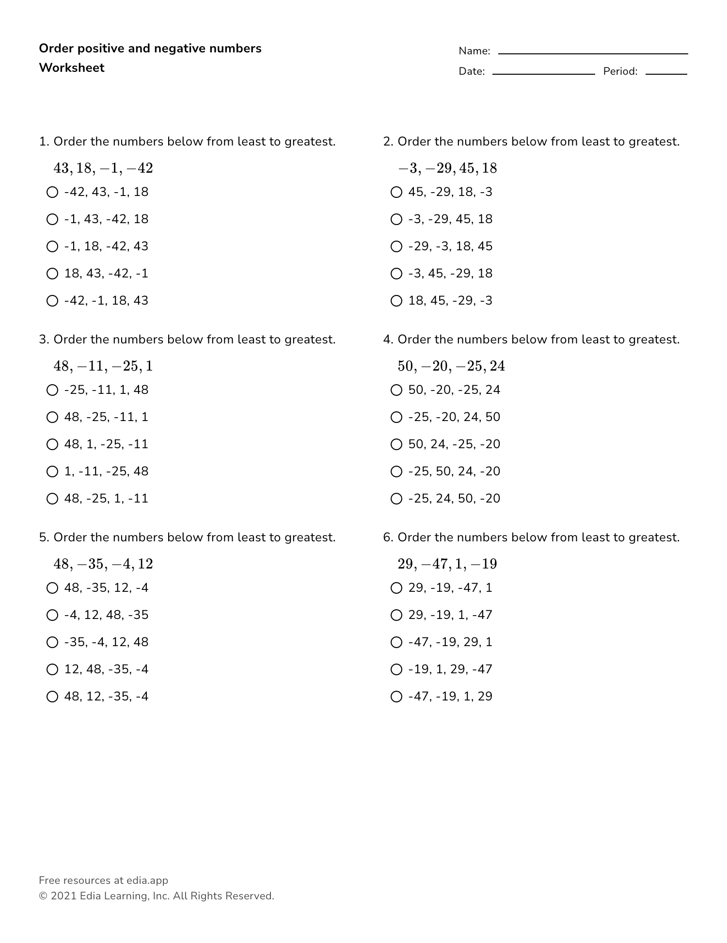 Edia Free Math Homework In Minutes Worksheets Library
