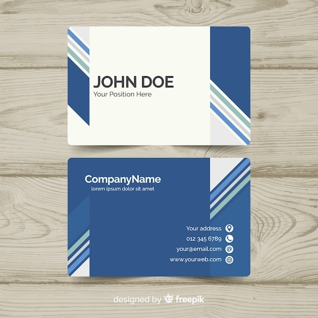 Editable Business Card Template Free Download