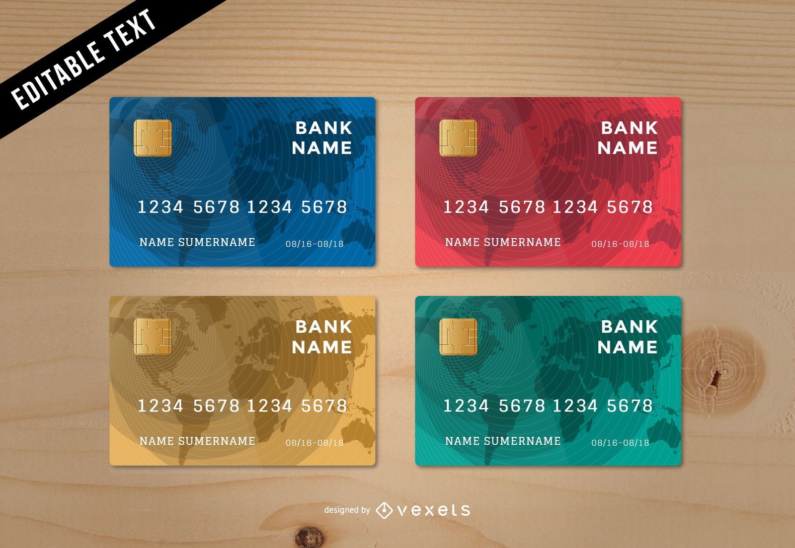 Editable Credit Card Template