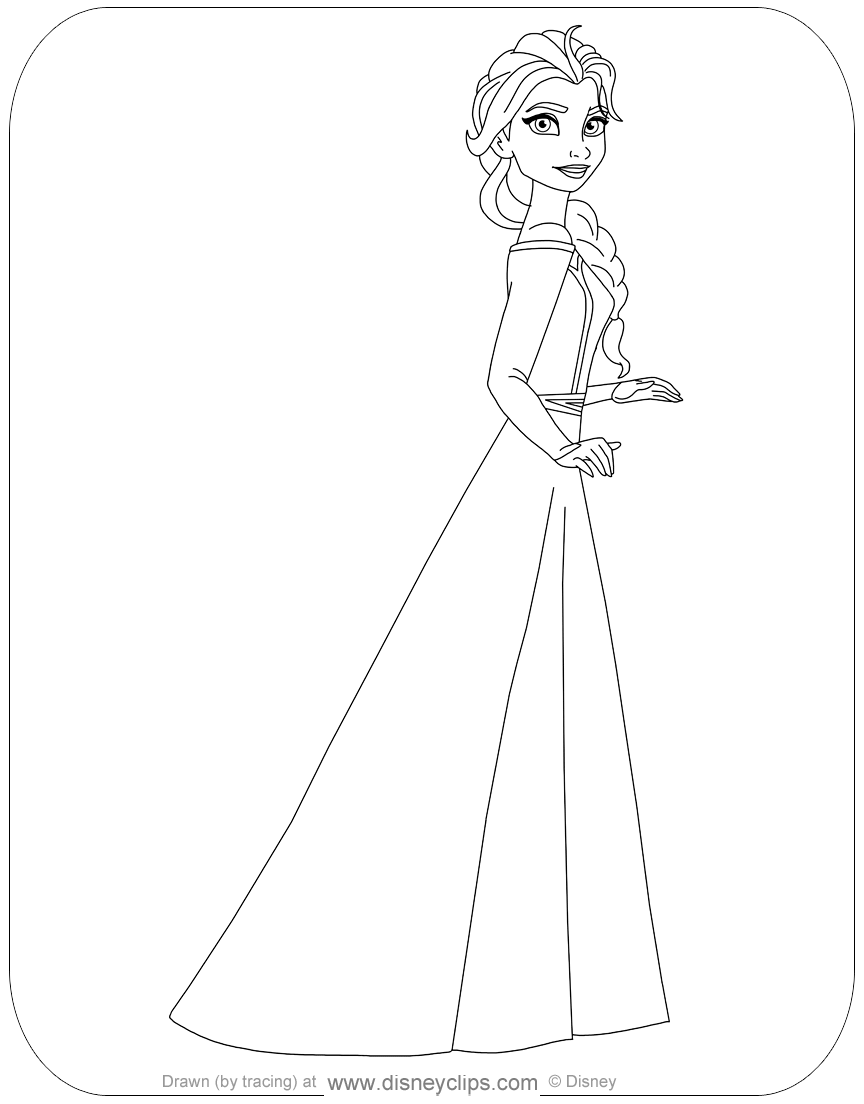 printable picture of elsa from frozen