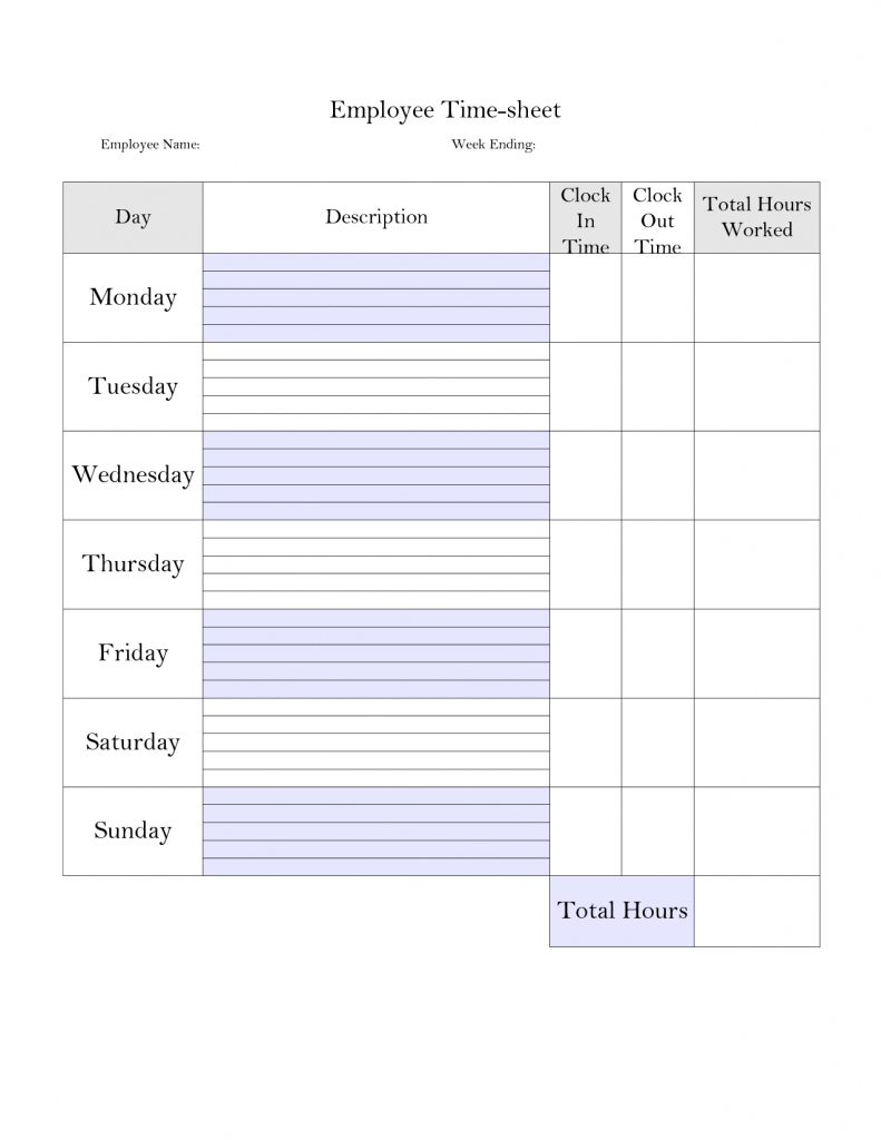 Employee Time Card Template Printable Printable Card Free
