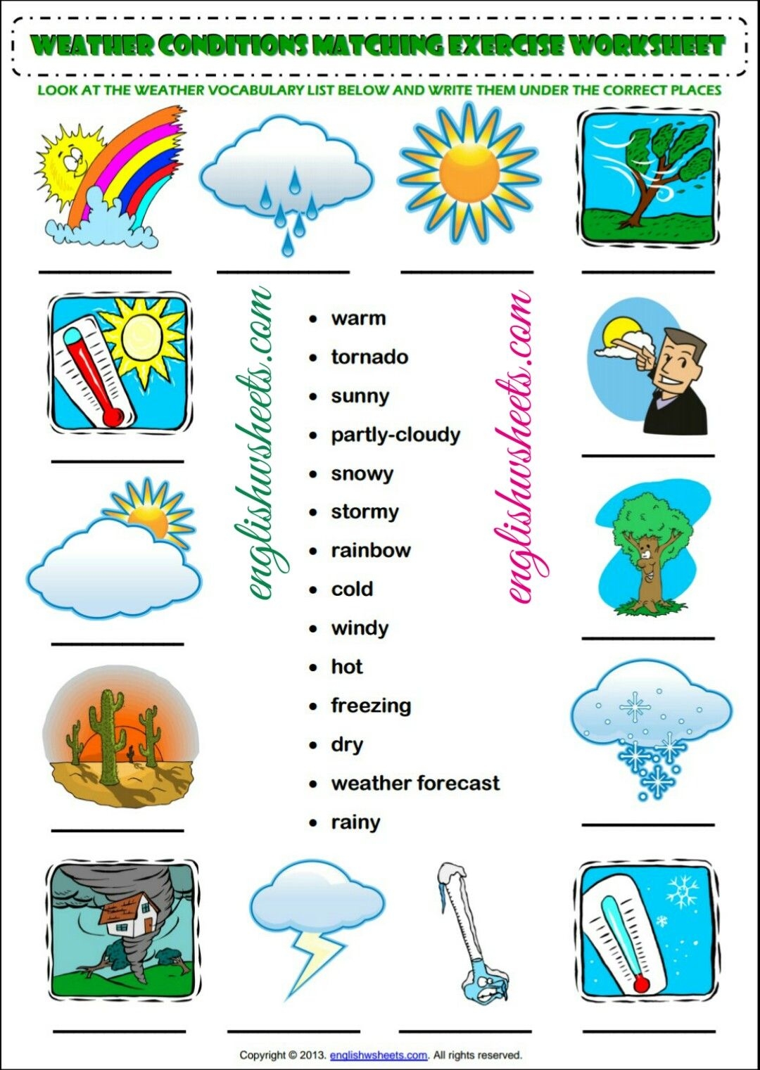 weather activities for preschool printable