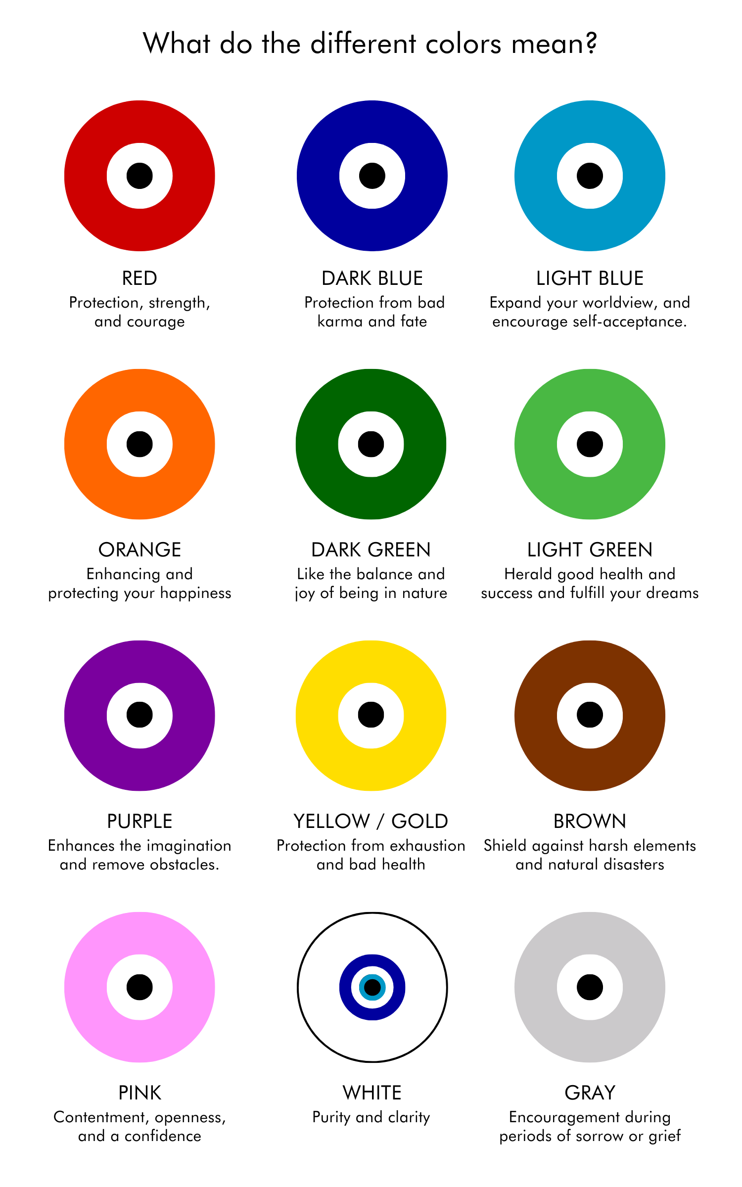 Evil Eye Color Meaning Artizan Joyeria In 2024 Color Meanings Evil 