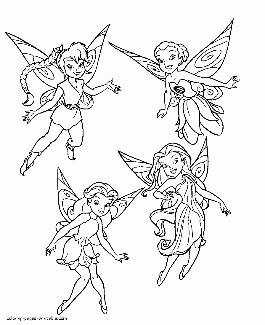 Fairies Printable Coloring Pages COLORING PAGES PRINTABLE COM
