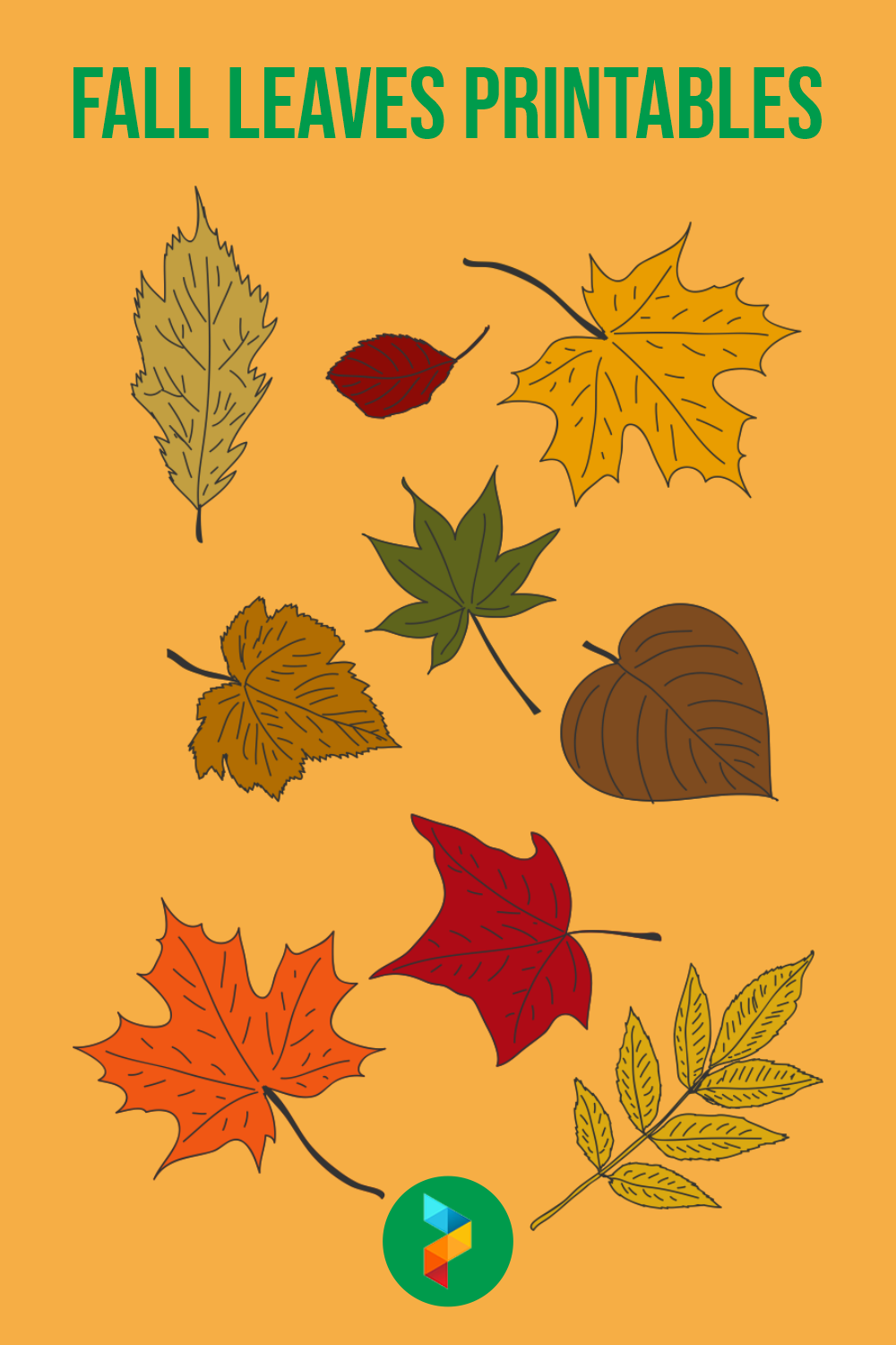 fall leaves printable pictures