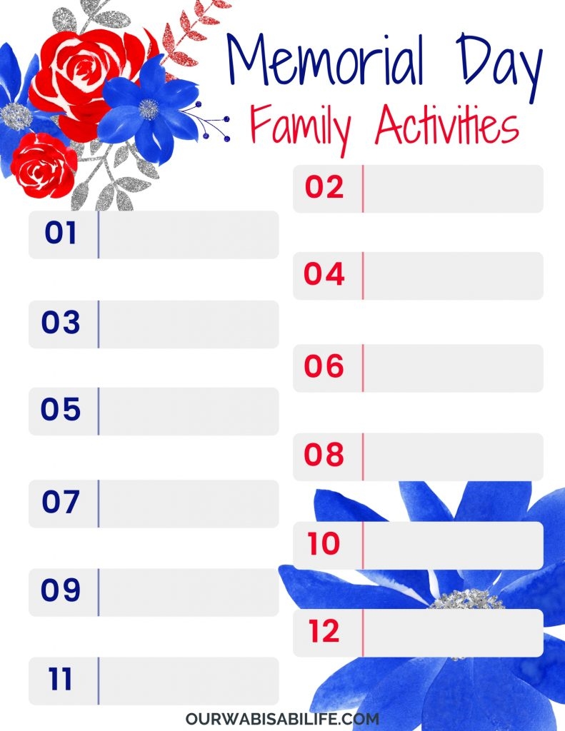 memorial day activities printable 2017