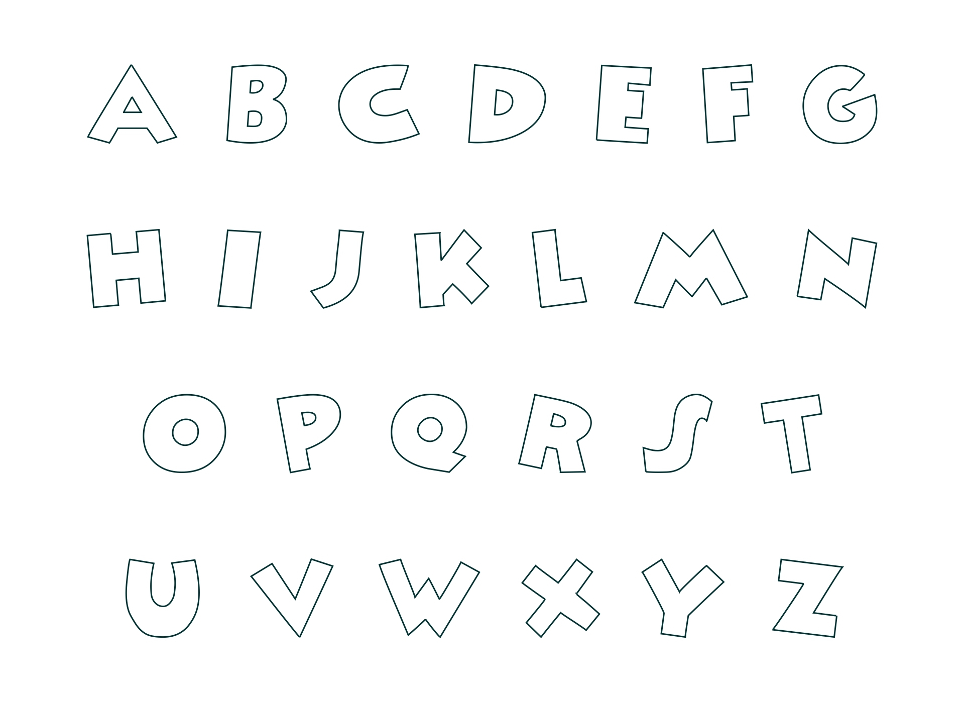 Fancy Alphabet Letters Templates 10 Free PDF Printables Printablee