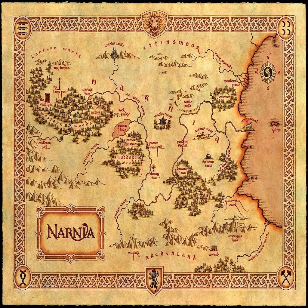 Fantasy Maps The Stranger 39 s Bookshelf Printable Map Of Narnia 
