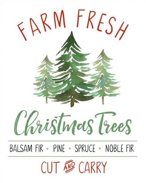 Farm Fresh Christmas Trees Free Christmas Printable Clean And Scentsible