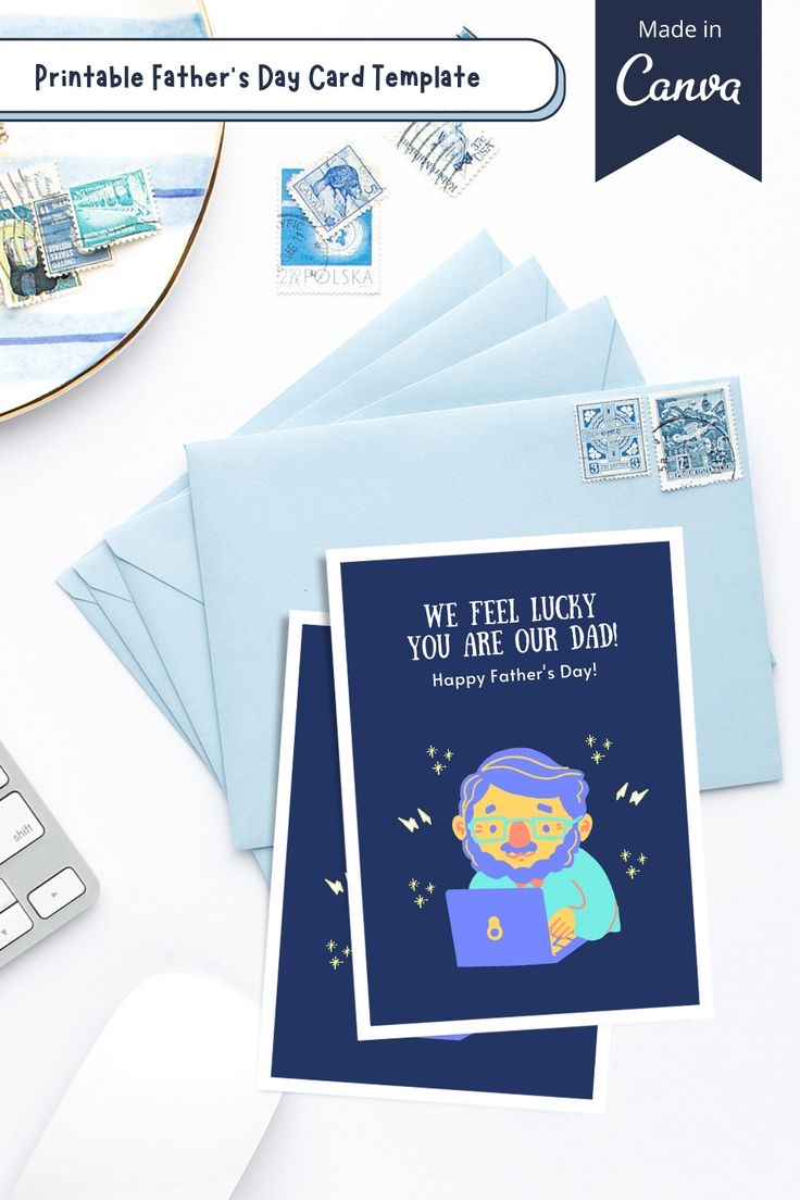 father's day card template printable