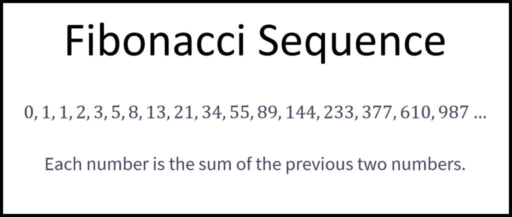 fibonacci numbers worksheet