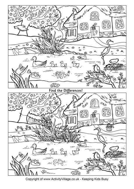 Find The Differences Printable