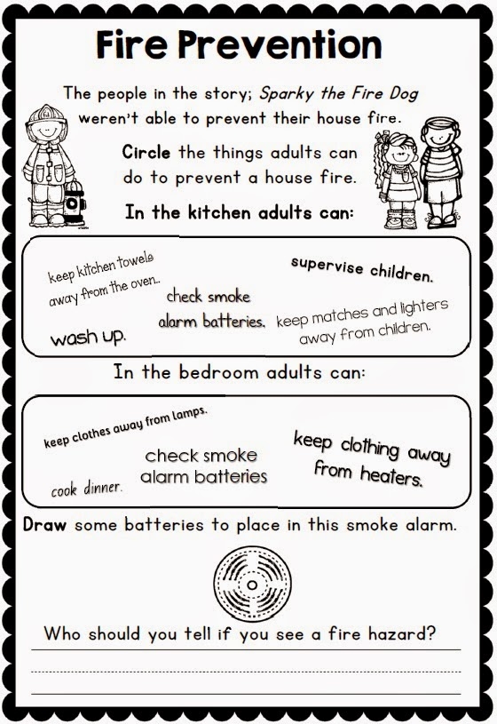 Fire Safety Printable Activities
