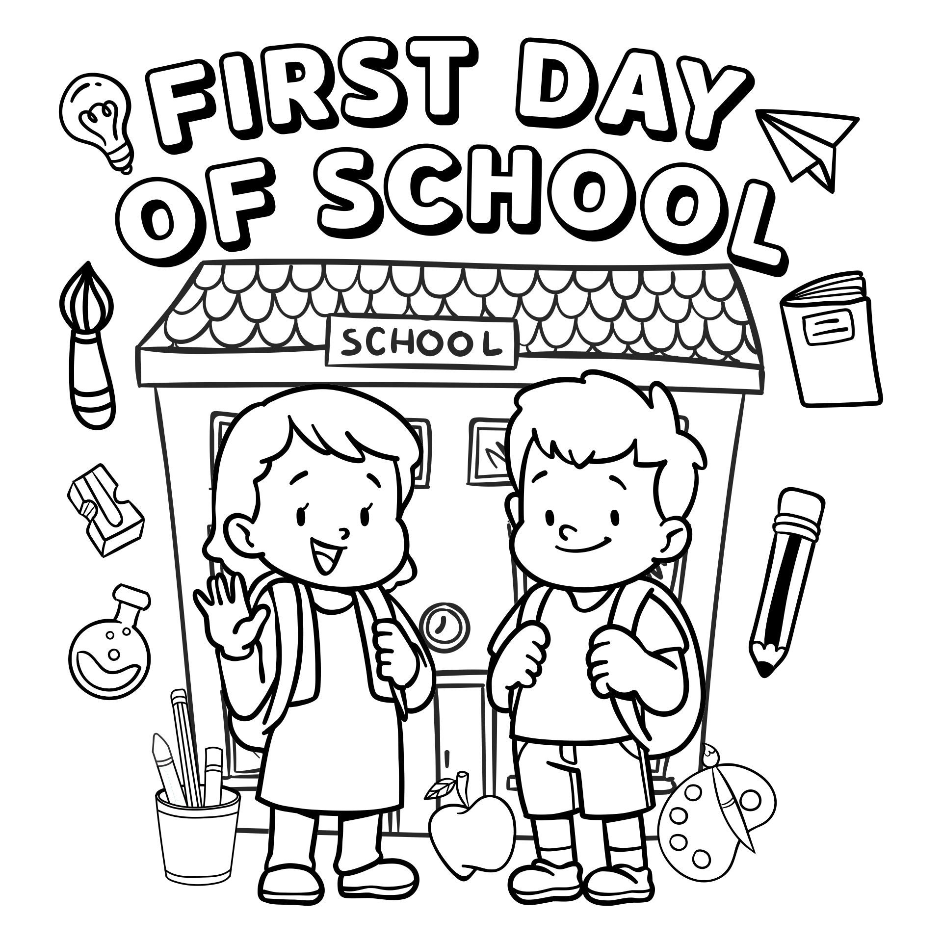 First Day Of School Worksheets 12 Free PDF Printables Printablee