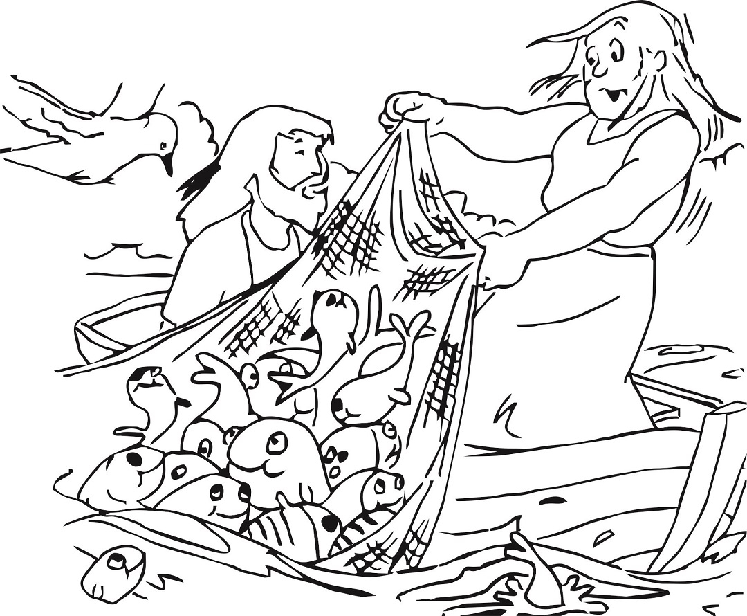 Fishers Of Men Coloring Pages Printable Activity Shelter