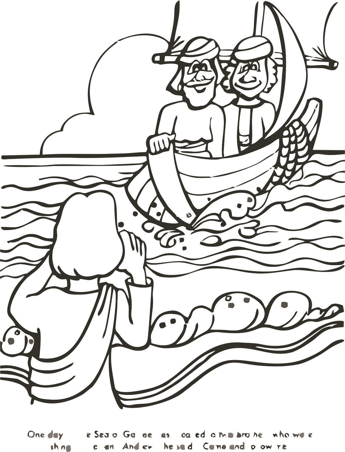 Fishers Of Men Coloring Pages Printable Activity Shelter