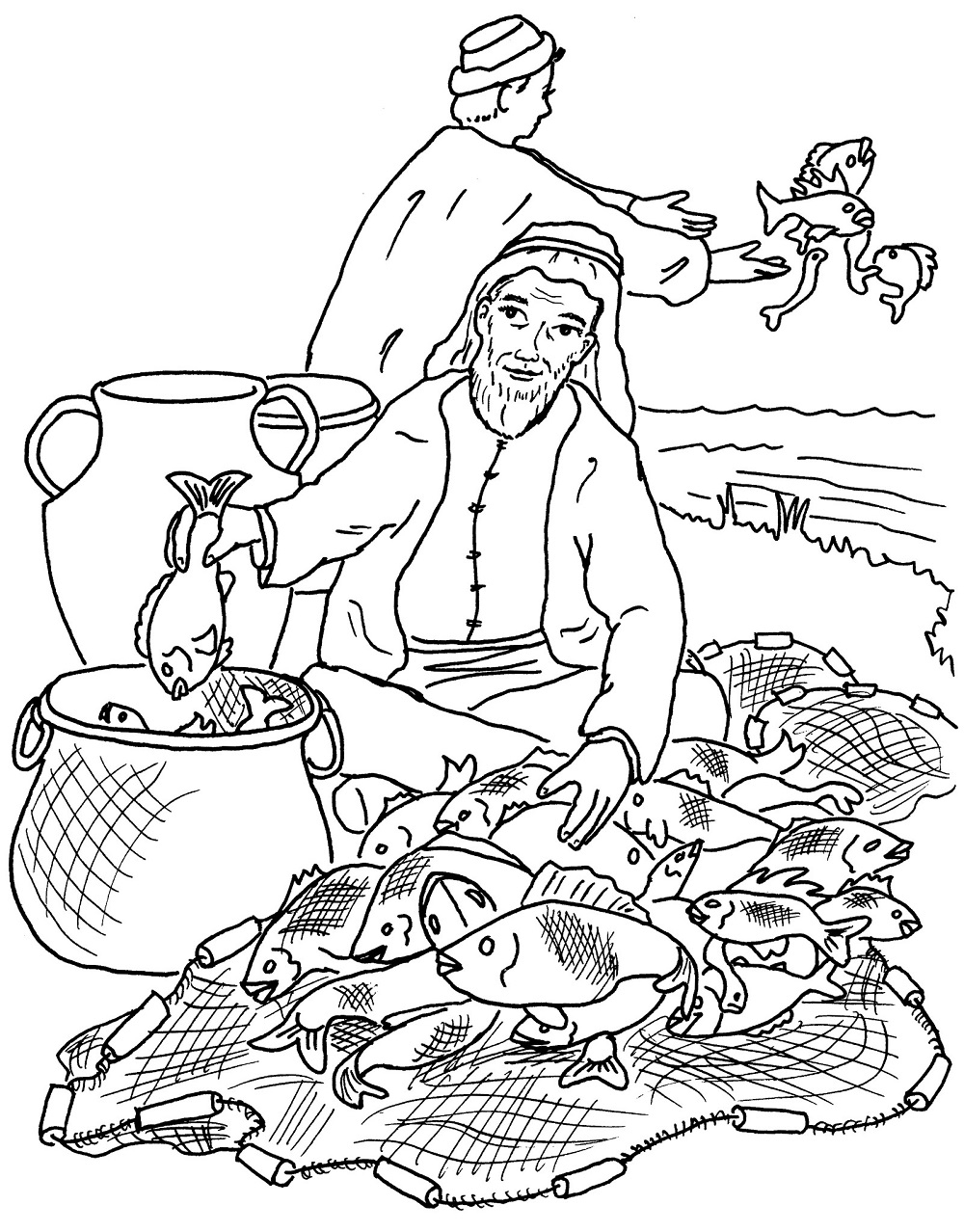 printable fishers of men activity sheet