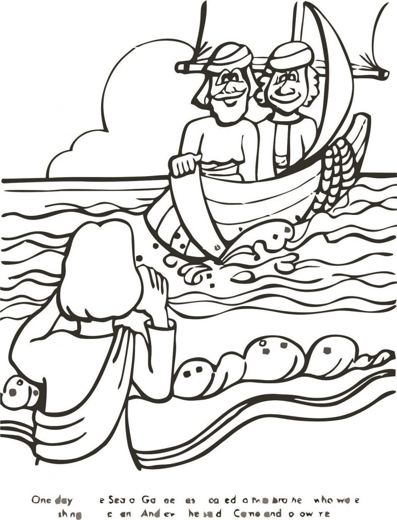 Fishers Of Men Coloring Pages Printable Activity Shelter