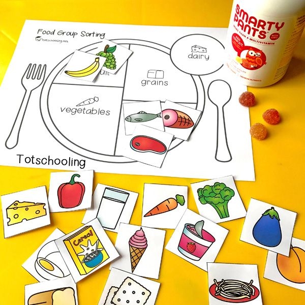 Food Nutrition Activities For Kindergarten