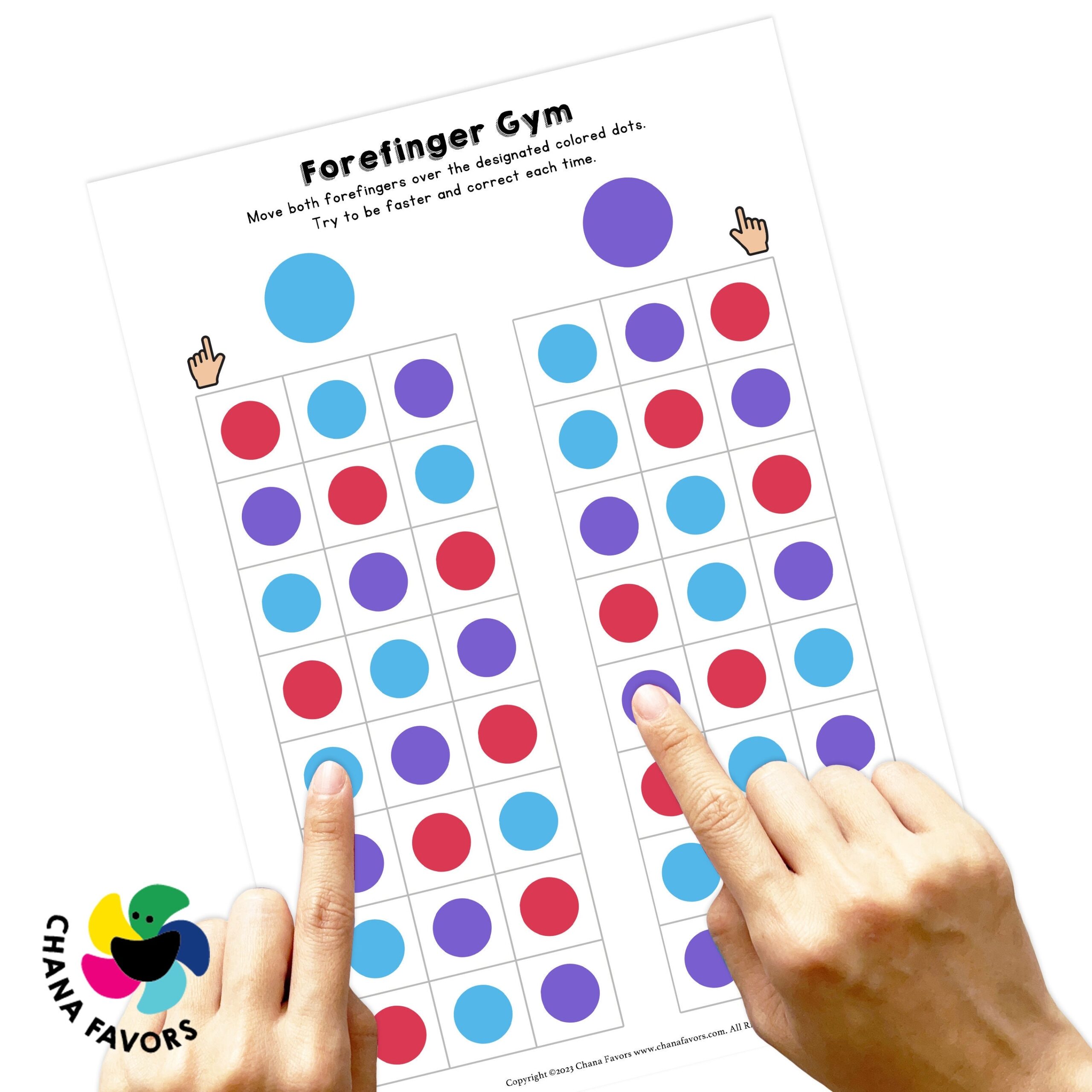 Forefinger Gym Printable Brain Training Games That Train Etsy