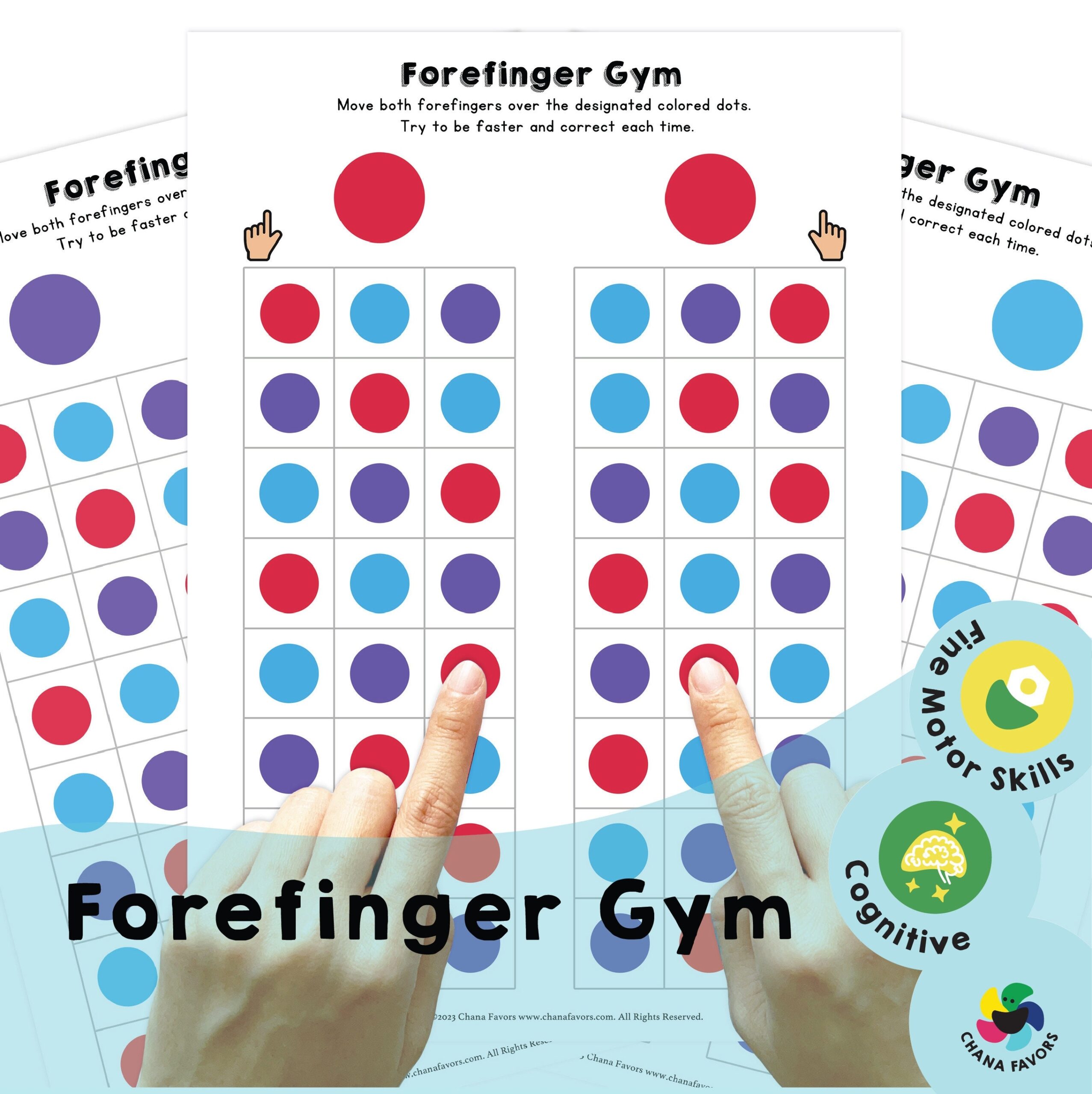 Forefinger Gym Printable Brain Training Games That Train Etsy