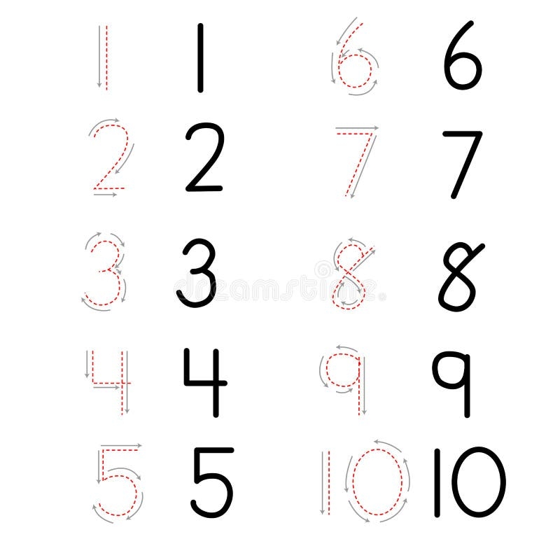 formation of numbers worksheet