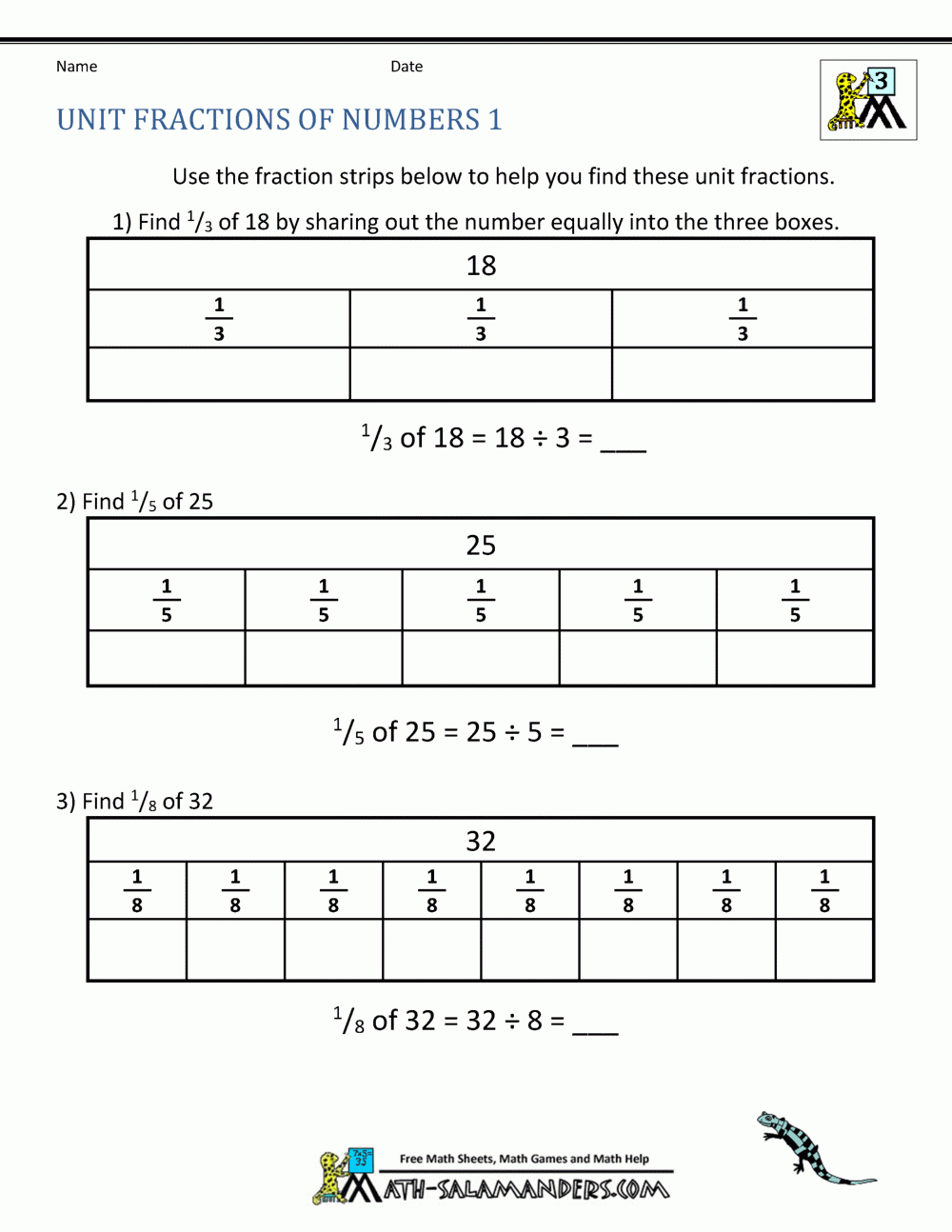 Fractions Multiplied By Whole Numbers Worksheets Printable Word Searches